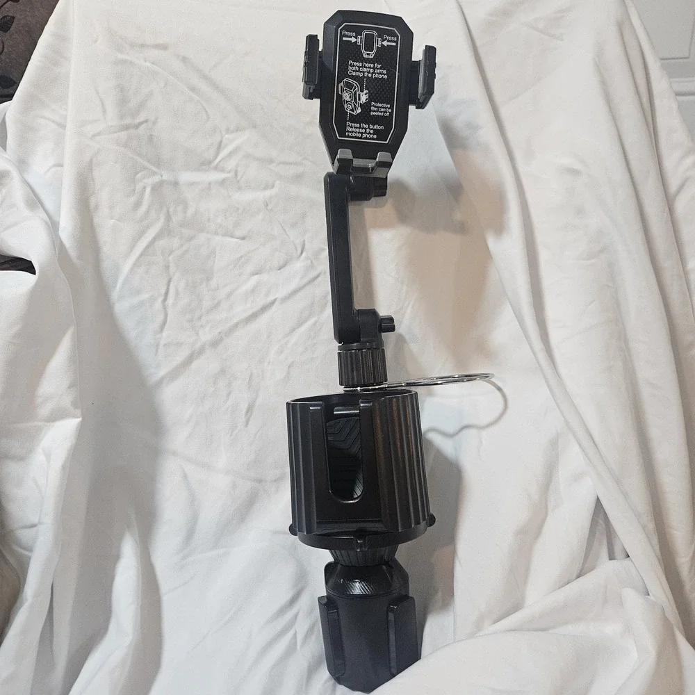 Multi-Functional 2-in-1 Car Cup Holder & Phone Mount Expandable Base